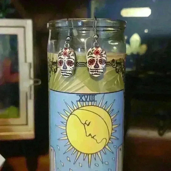 Sugar Skull earrings - Picture 1 of 2